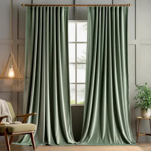 Vista 11 de MIULEE Cortinas de Terciopelo Negro de 84 Pulgadas de Largo 2 Paneles - Cortinas de Ventana con Pliegues Pinzados de Lujo que Oscurecen
