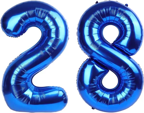 Vista 210 de Globo negro de 40 pulgadas con números del 0 al 9 (cero-nueve), globo de cumpleaños de gran tamaño, globo de helio de aluminio con números grandes