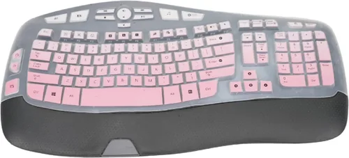 Vista 8 de Logitech K350 MK550 MK570 Wireless Wave Keyboard, protector de teclado de silicona ultrafino para Logitech K350 MK550 MK570 Accesorios de protección