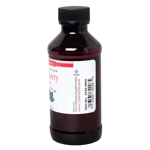 Vista 3 de LorAnn sabor fresa SS, botella de 4 onzas