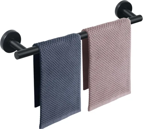Vista 43 de NearMoon - Barra para toallas de baño, accesorios de baño de acero inoxidable, para toalla de ducha para baño, soporte de toalla montado en la pared