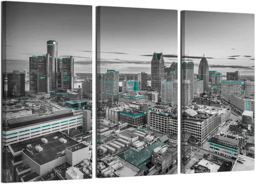 Vista 30 de Arte de pared con puente de Memphis Hernando de Soto, decoración de pared en blanco y negro, paisaje urbano de Tennessee, lienzo, impresión