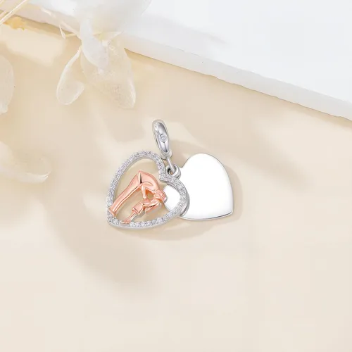 Vista 100 de PROESS Dije para padre, madre e hija, pulsera de plata de ley para pulseras, regalos de cumpleaños, día de San Valentín, para hija, madre, amante