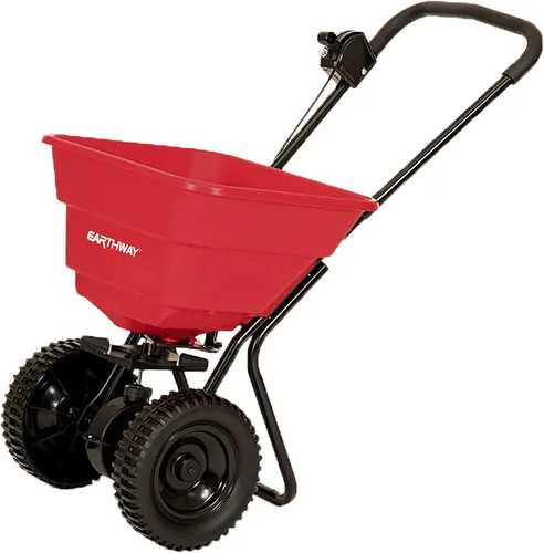 Vista 4 de Earthway 2050SU - Esparcidor de transmisión comercial de lujo de 80 libras (79.4 lbs) premontado con neumáticos de polietileno de 10 pulgadas