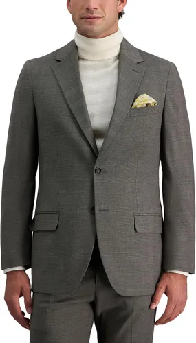 Vista 36 de Haggar Pantalones y Chaquetas de Traje por Separado Jmh Premium Stretch de Corte Entallado para Hombres Negro Sólido