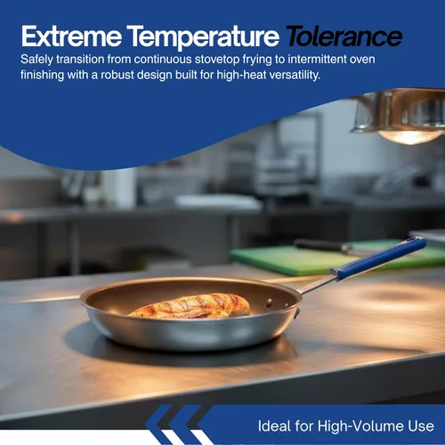 Vista 6 de Vollrath Wear-Ever CeramiGuard II sartén para freír con mango, Plateado