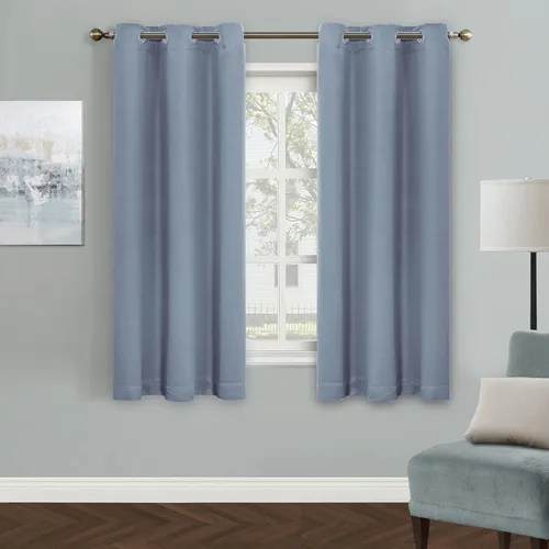 Vista 74 de MYSKY HOME Cortinas Aqua para Armario para Entrada Cortina Opaca para Puerta para Sala de Estar Cortina Oscurecedora de Habitación con Ojales