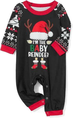 Vista 5 de jxxiatang Pijamas de Navidad familiares para parejas y niños, conjunto de descanso a juego, camisa holgada y pantalones a cuadros, ropa de dormir