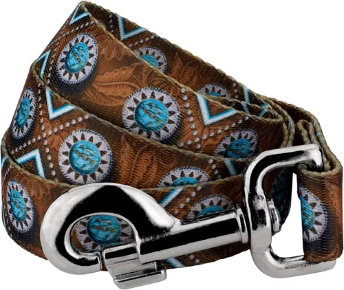Vista 9 de Country Brook Design® Correa para perro Native Arizona de 1 pulgada - 6 pies Arizona nativa