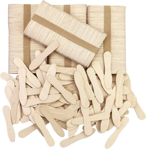 Vista 9 de 400 cucharas pequeñas de madera, mini cucharas desechables para degustación de helado, cuchara de muestra de madera de 3 pulgadas para manualidades