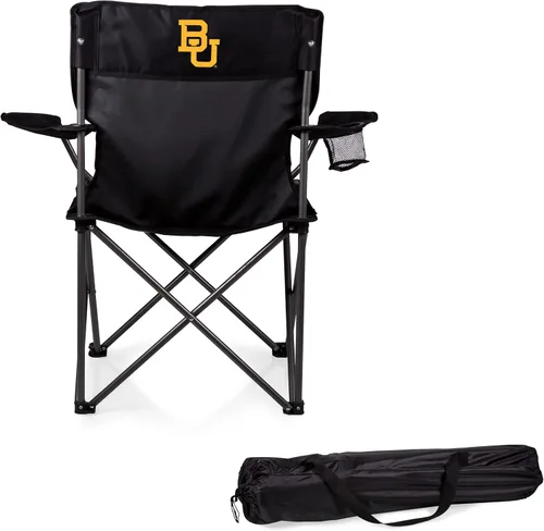 Vista 20 de PICNIC TIME NCAA PTZ - Silla de campamento, silla de picnic, silla de playa con bolsa de transporte (negro)