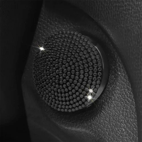 Vista 4 de deemars Cubierta de Botón de Inicio con Diamantes de Imitación Brillantes, Cubierta de Botón de Arranque Calcomanía de Cristal, Accesorios