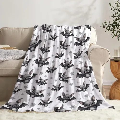 Vista 61 de Manta de Halloween para bebé, diseño de calabaza, fantasma, telaraña, súper suave, manta acogedora para recién nacido, manta de recepción para bebé