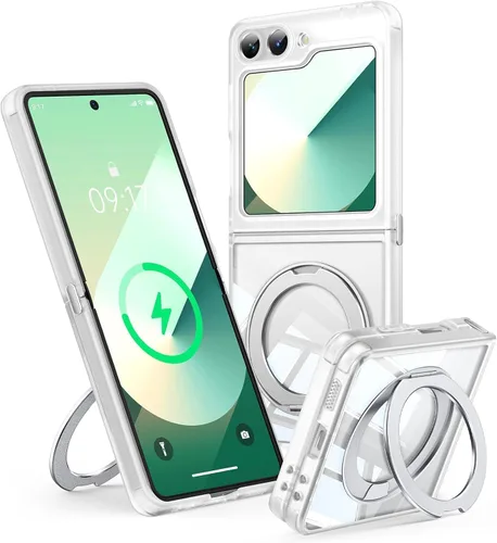Vista 27 de 【Soporte magnético giratorio de 360°】 Funda para Google Pixel 9 【Compatible con MagSafe y Pixelsnap】 Funda con soporte de anillo 【Cristal Negro