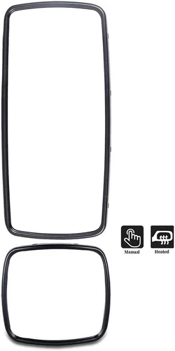 Vista 8 de ECCPP Espejo retrovisor cromado para conductor o pasajero, espejo resistente para 2004-2016 para Freightliner para Columbia para Freightliner M2