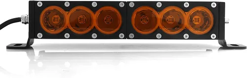 Vista 6 de AngelMa Barra de Luz LED de 12 Pulgadas 60W Ámbar Súper Brillante Spot Todoterreno de Una Sola Fila IP68 Impermeable para Cualquier Automóvil Camión
