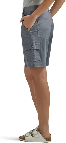 Vista 4 de Lee Bermudas tipo cargo para mujer Petite Flex-to-go de tiro medio, ajuste relajado