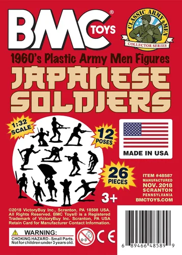 Vista 7 de BMC Classic Marx - Figuras de soldado japonés de plástico para hombre, 32 piezas de soldado de la Segunda Guerra Mundial, fabricadas en Estados
