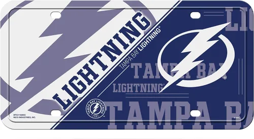 Vista 34 de Rico Industries NHL Hockey Split Metal Auto Tag 6" x 12" - Great for Truck/Car/SUV
