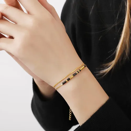 Vista 2 de Regalos inspiradores para mujeres, pulseras con código morse, mensaje secreto para hija, mamá, mejor amiga, profesora, día de la madre, día de San