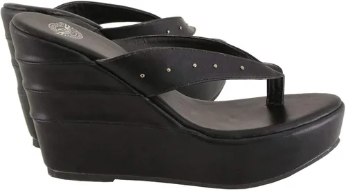 Vista 5 de Milwaukee Performance sandalias de mujer con tacón de cuña con tachas