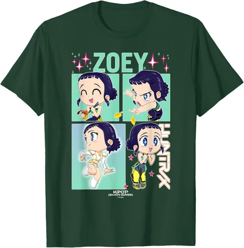 Vista 22 de Kpop Demon Hunters Zoey Camiseta Oficialmente Autorizada