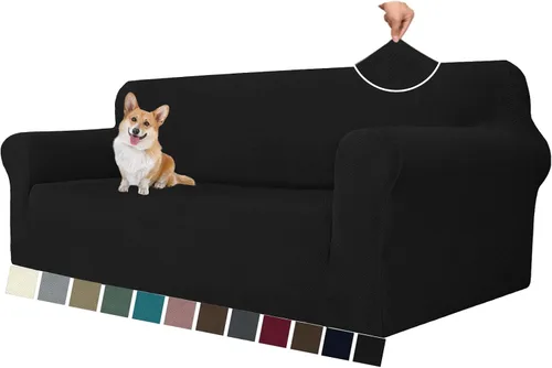 Vista 85 de MAXIJIN Funda elástica para silla con brazos, 1 pieza para sofá o silla de estar, funda antideslizante (31-46 pulgadas), protector de muebles que se