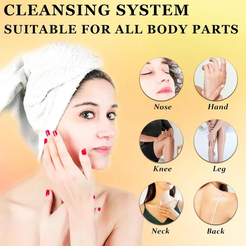 Vista 6 de Charunee Gel exfoliante de enzimas naranjas para cara y cuerpo, gel blanqueador exfoliante naranja, para exfoliante facial, hidratante, limpieza