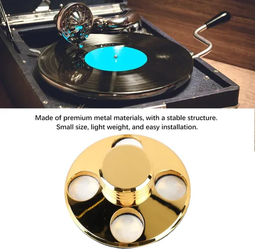 Vista 2 de Estabilizador de peso de registro, reemplazo de disco de disco de metal para tocadiscos de vinilo para fonógrafo