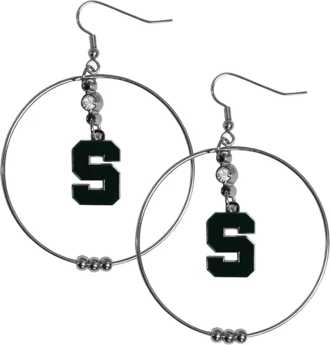 Vista 13 de Siskiyou Sports Pendientes de aro NCAA, 2 pulgadas