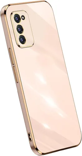 Vista 5 de Funda compatible con Galaxy S20 FE, bonita protección completa de lente de cámara y galvanizado a prueba de golpes, bordes de TPU suave, fundas Negro