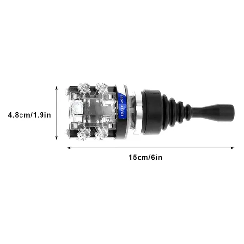 Vista 5 de Joystick Switch AC 380V 15A 4 Position 4NO Joy Stick Controller Switch Replacement for joystick switch latching 12v dc remote switch joystick 2 way