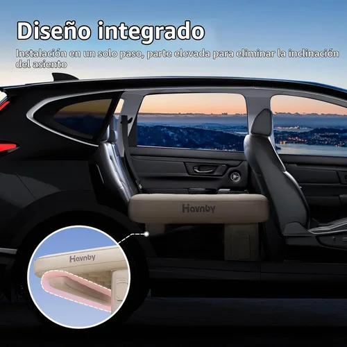 Vista 3 de Havnby SnugNest - Colchón inflable para asiento trasero de coche para SUV