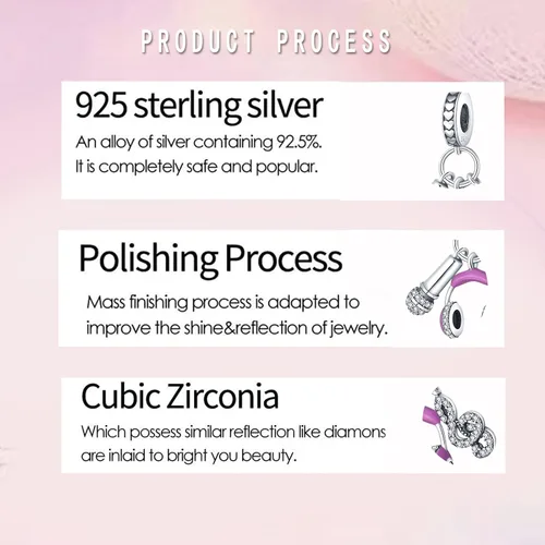 Vista 10 de LNQOBU Happy Life - Colgante para pulseras de abalorios, plata de ley 925 para mujer (con un espaciador de cuentas)