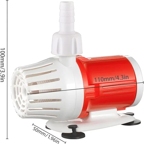 Vista 7 de Bomba de agua para acuario de 24 V CC 25 W, bomba de retorno ultra silenciosa, bomba sumergible, bomba de agua hidropónica solar sin escobillas