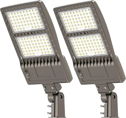 Vista 24 de KUKUPPO Luz LED de estacionamiento de 200 W, luz de poste de estacionamiento de grado industrial con certificación DLC UL, luz LED caja de zapatos