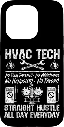Vista 14 de HVAC Technician Tech Vintage HVAC Tech No Rich Parents No Case for iPhone 16
