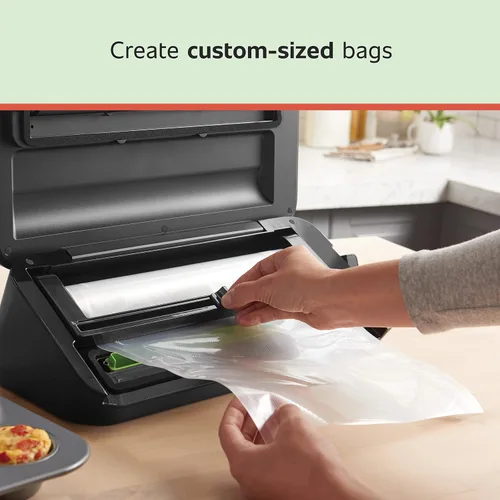 Vista 7 de FoodSaver - Sellador al vacío que ahorra espacio con bolsas y rollo