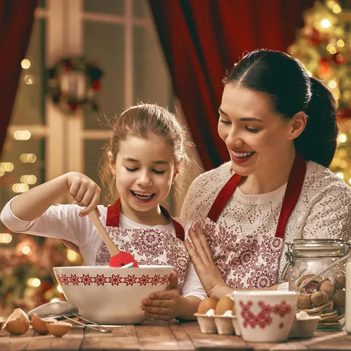 Vista 6 de Espátula de silicona de Navidad con mango de madera de muñecos de nieve, espátula para panqueques, raspador de pan lindo, raspador de plato