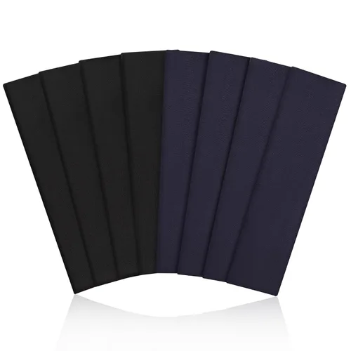 Vista 14 de Fishinsea Paquete de 8 diademas deportivas para mujer, tela elástica suave antideslizante, bandas para el cabello para entrenamiento diario, yoga