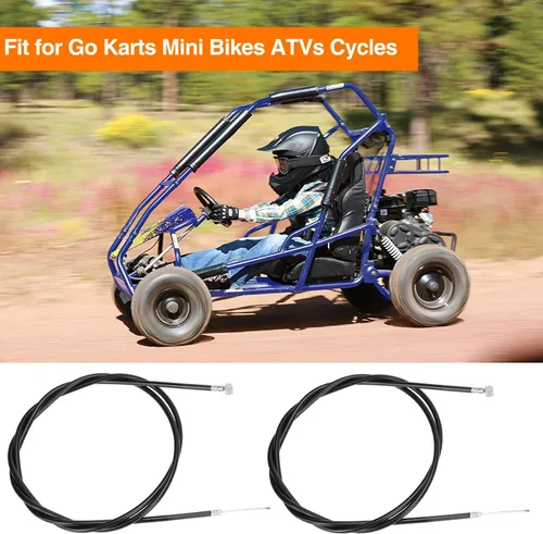 Vista 4 de FVRITO Cable de acelerador universal de 60 pulgadas para mini bicicleta, Go Kart, Go Kart, ATV, bicicleta, motocicleta, scooter, kit de cables