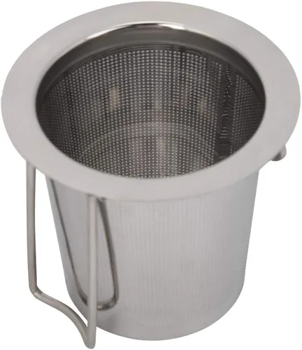Vista 7 de Fdit Filtro plegable del colador de la taza del metal del infusor del té de la malla del acero inoxidable con la tapa