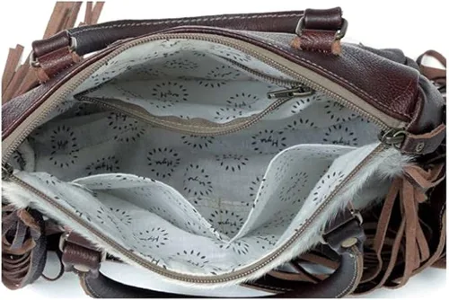 Vista 5 de Myra Bolsa De Transporte Oculta Pecas Marrón Upcrecycled S-3348
