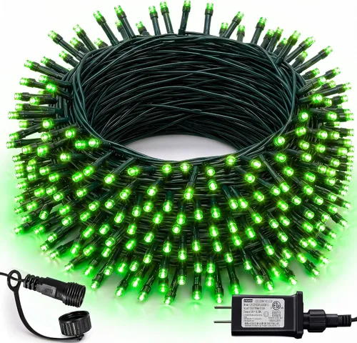 Vista 8 de Dazzle Bright - Guirnalda de luces para Halloween, 300 LED, 100 pies, 8 modos de iluminación, decoraciones para carnaval, jardín, exteriores y patio