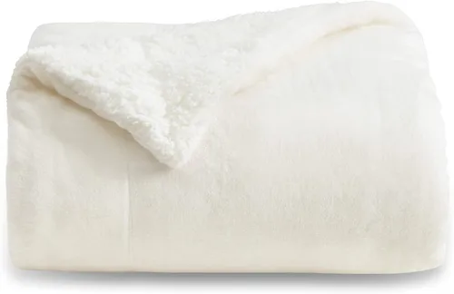 Vista 39 de Bedsure GentleSoft - Manta de forro polar Sherpa para sofá, manta de Navidad gruesa y cálida para invierno, manta de felpa suave y esponjosa como