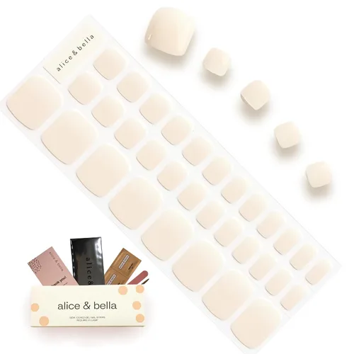 Vista 7 de Tiras de uñas de gel semicuradas para pedicura, envolturas, pegatinas UV