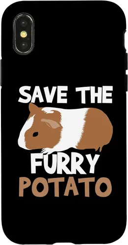 Vista 5 de Save Furry Potato Funny Guinea Pig Lover Mom Women Girls Case for iPhone 12 mini