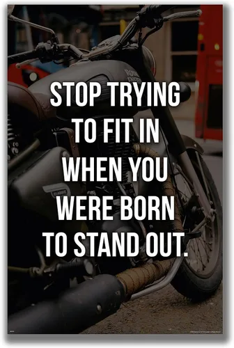 Vista 18 de Inspirational Wall Art Co. - Abstracto CBR - Sportbike Honda Motocicleta Retro Shop Garage Biker Regalo Motivación Citas Pósters - Impresión