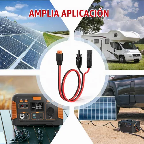 Vista 7 de ELFCULB Cable de carga solar a XT60i de 10AWG Cable de extensión de panel solar para estación de energía portátil River 600 Paquete de batería
