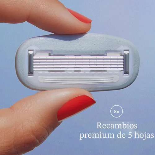 Vista 2 de Billie Cuchillas de recambio de maquinilla de afeitar para mujer Cartuchos de 5 cuchillas - 8